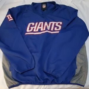 New York Giants Windbreaker Pullover NFL V neck